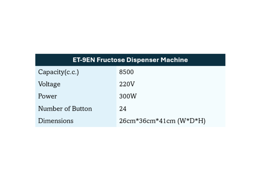 Fructose Machine (Sugar Dispenser)