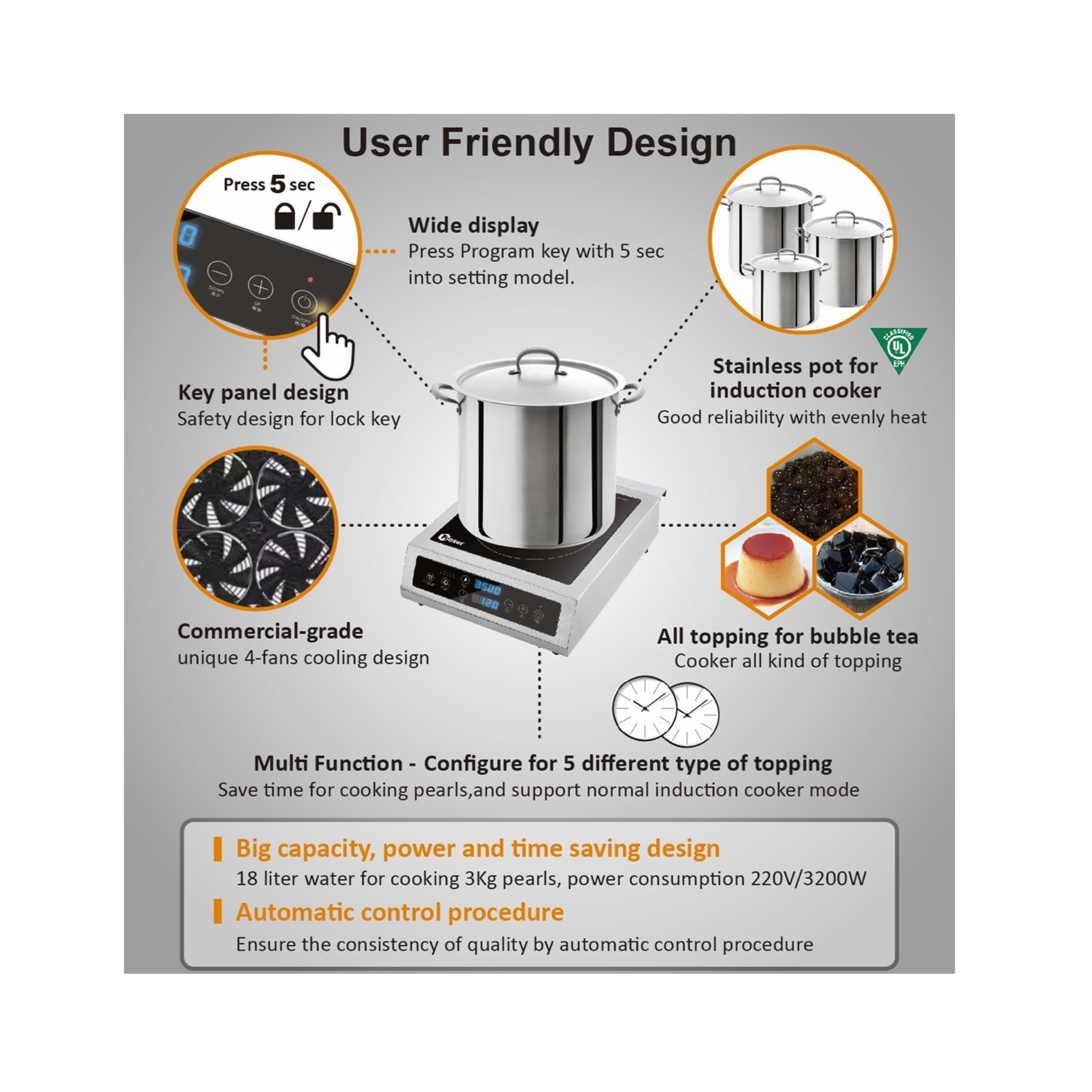 Commercial Induction Cooker